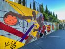 Kobe Bryant & Michael Jordan Tribute Mural | Murals by Musya Qeburia