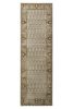 Hand-Knotted Boteh Runner Beige-Brown and Blue Classic Rug | Area Rug in Rugs by Rug and Kilim