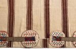Mid-Century Vintage Striped Kilim Beige Brown Bag Rug 23609 | Area Rug in Rugs by Rug and Kilim