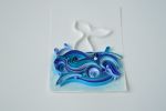 Dream big little one quilling Art, whale tail wall art. | Watercolor Painting in Paintings by Mira's Craft. Item composed of paper