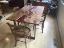 Resin River Table | Dining Table in Tables by Beneath the Bark. Item composed of wood