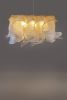 Pendant Light Nebula Grande Rectangular 100cm by Mirei | Chandeliers by Costantini Design. Item made of fabric & fiber compatible with boho and minimalism style
