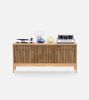 TONN 150 - Record player stand, vinyl record storage | Sideboard in Storage by Mo Woodwork | Stalowa Wola in Stalowa Wola. Item made of walnut