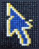 Glitch (filled in color options) | Mixed Media by Erik Jensen Art. Item composed of synthetic in contemporary or modern style