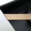 Hidden Black Glass and Brass Table | Dining Table in Tables by LAGU. Item composed of brass & glass compatible with modern style
