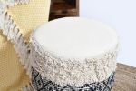 Artisanal Crafted Handloom Wood Stool_ Mango wood chair | Chairs by Humanity Centred Designs. Item made of wood with cotton works with boho & minimalism style