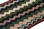 Vintage Qashqai Persian Gabbeh Runner with Chevron Patterns | Area Rug in Rugs by Rug and Kilim