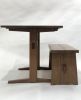 Trestle Table with Center Uprights in Walnut | Dining Table in Tables by Brian Holcombe Woodworker. Item composed of walnut