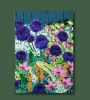 GARDEN WITH ALLIUM - floral painting | Oil And Acrylic Painting in Paintings by Marinela Puscasu. Item composed of canvas in boho or contemporary style