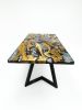 Olive Wood Epoxy Resin Dining Table - Bespoke Resin Table | Tables by Tinella Collection. Item made of oak wood with metal works with minimalism & industrial style