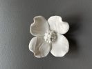 Handmade Dogwood Flower Set – Floral Clay Sculpture | Sculptures by Leramic