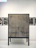 Blurred Lines Armoire  — Hand-Finished Art Doors Contemporay | Wardrobe in Storage by Morgan Clayhall. Item made of walnut & steel