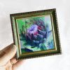 Artichoke flower | Oil And Acrylic Painting in Paintings by Natart. Item made of synthetic works with contemporary & country & farmhouse style