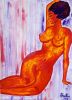 Colours of sensuality 6, Colores de Sensualidad 6 | Oil And Acrylic Painting in Paintings by Elena Parau. Item composed of paper in minimalism or contemporary style