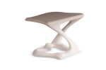 Amorph Tryst Side Table, White Lacquer Matte | Tables by Amorph. Item composed of wood