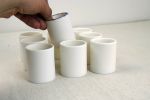 Set of 9 pcs Porcelain candle holders. Snow-white,translucen | Decorative Objects by ENOceramics. Item in minimalism or contemporary style
