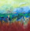A Place Far Away Acrylic Contemporary Abstract | Oil And Acrylic Painting in Paintings by Strokes by Red - Red (Linda Harrison). Item composed of canvas