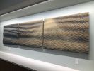 "Optimism" | Wall Sculpture in Wall Hangings by Michael Bauermeister | Barnes-Jewish Hospital in St. Louis. Item made of wood