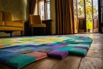 Art rug Collection Islands, Forest Island | Small Rug in Rugs by PANOPTIKUM COLLECTIONS. Item made of wool works with contemporary & art deco style