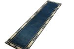 Vintage Chinese Deco style runner in Deep Blue, Off White | Area Rug in Rugs by Rug and Kilim
