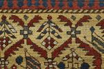 Rug & Kilim’s Caucasian Kuba Rug in Gold, Red and Blue | Area Rug in Rugs by Rug and Kilim