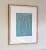Blue Beneath - original handmade silkscreen print | Prints by Emma Lawrenson. Item composed of paper