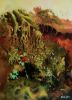 Green Fall | Oil And Acrylic Painting in Paintings by Art by Bgr / Benedicte Grange Rogulski. Item made of canvas with synthetic