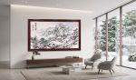 Hand-Painted Winter Landscape Traditional Chinese Silk Art I | Oil And Acrylic Painting in Paintings by Dynasty Artisan. Item made of wood with glass works with contemporary & eclectic & maximalism style