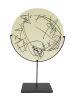 Turquoise Scribe Disc | Sculptures by The Goodman Studio. Item made of steel