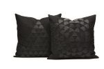 Emblem Cushion | Pillows by Moses Nadel. Item composed of leather