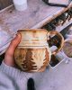 Yellow Salt Tree Mug | Sculptures by pine tree pottery