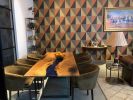 Burr Oak River Dining Table | Tables by Fine Line Woodworks. Item composed of oak wood and synthetic