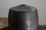Black ceramic vase - decorative vase | Decorative Objects by MARIE MARTIN CERAMICS. Item made of stoneware compatible with minimalism and contemporary style