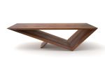 Time/Space Portal Table In Walnut | Coffee Table in Tables by Neal Aronowitz. Item composed of wood in boho or minimalism style