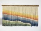 Abstract Art Large Canvas Wool Wall Art-ZORKE XII | Macrame Wall Hanging in Wall Hangings by Olivia Fiber Art