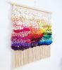 Rainbow Woven Wall Hanging | Tapestry in Wall Hangings by Nova Mercury Design. Item composed of fabric