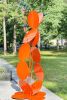 Hyacinth Large Outdoor Metal Sculpture Abstract Art | Sculptures by VK Sculptures. Item made of steel works with minimalism & mid century modern style