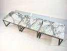 Marble and Steel Coffee Table | Tables by Michael Daniel Metal Design. Item made of steel & marble