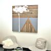 Acacia Painting | Mixed Media by Christopher Original | Nike World Headquarters in Beaverton. Item made of wood with synthetic