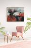 Large Abstract Landscape Oil Painting | Oil And Acrylic Painting in Paintings by Simona Gocan. Item composed of canvas in contemporary style