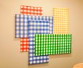 "Picnic" | Wall Sculpture in Wall Hangings by ANTLRE - Hannah Sitzer | Google RWC SEA6 in Redwood City. Item made of wood with fabric