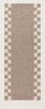 Handwoven Woolen Gray Runner Rug | Rugs by Evergreen Carpets. Item composed of wool in boho or minimalism style