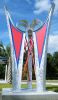 Blooming | Public Sculptures by Gus Lina Art. Item composed of aluminum