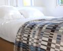 Lambswool Throw Mallard and Orchard | Blanket in Linens & Bedding by Freya Walker Studio. Item composed of wool in contemporary or country & farmhouse style