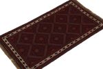 Rug & Kilim's Baluch Afghan rug in Red, Black, Blue & Brown | Area Rug in Rugs by Rug and Kilim
