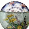 "Meadow Flowers in Brown Vase" - Wall Art | Wall Sculpture in Wall Hangings by Studio DeSimoneWayland. Item made of ceramic works with boho & contemporary style