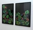 Cascades Diptych | Mixed Media by Jasman Studio. Item made of paper works with contemporary & modern style