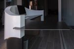 Cryotherapy Reception | Desk in Tables by Riley Ridd. Item made of steel