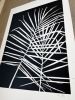 Palm Fronds, Black Botanical Print | Prints by Erik Linton. Item made of paper