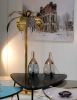 Handmade Hollywood Regency Brass Palm Tree Sculpture | Sculptures by Jover + Valls. Item made of wood with brass works with art deco style